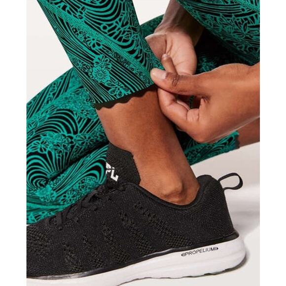 Lululemon Tight Stuff Tight II Kitakami Viridian Green Black Size 2 - Picture 5 of 8